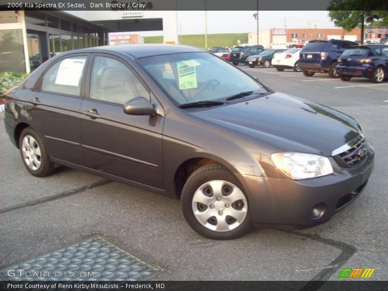 Dark Bronze / Gray 2006 Kia Spectra EX Sedan