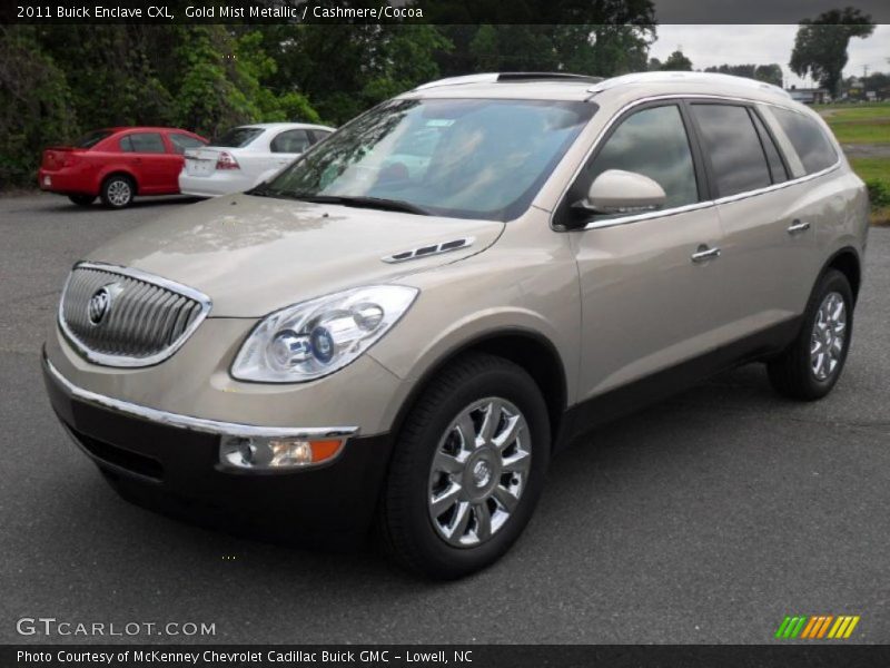 Gold Mist Metallic / Cashmere/Cocoa 2011 Buick Enclave CXL