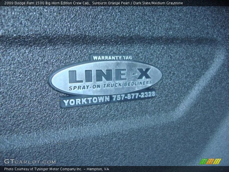 Sunburst Orange Pearl / Dark Slate/Medium Graystone 2009 Dodge Ram 1500 Big Horn Edition Crew Cab