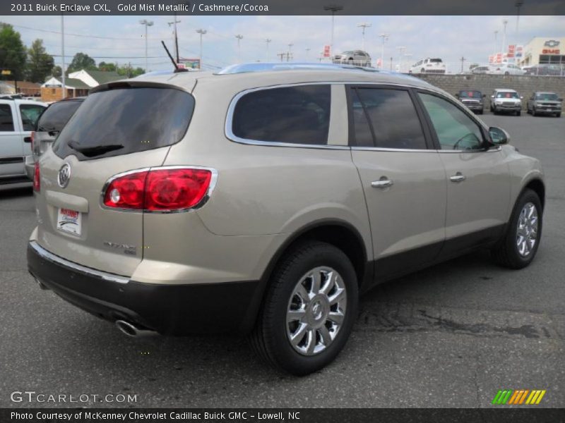 Gold Mist Metallic / Cashmere/Cocoa 2011 Buick Enclave CXL