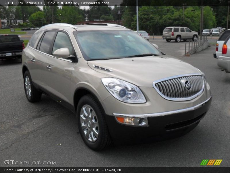 Gold Mist Metallic / Cashmere/Cocoa 2011 Buick Enclave CXL