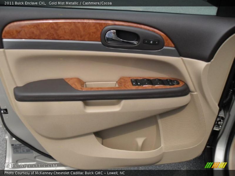 Gold Mist Metallic / Cashmere/Cocoa 2011 Buick Enclave CXL