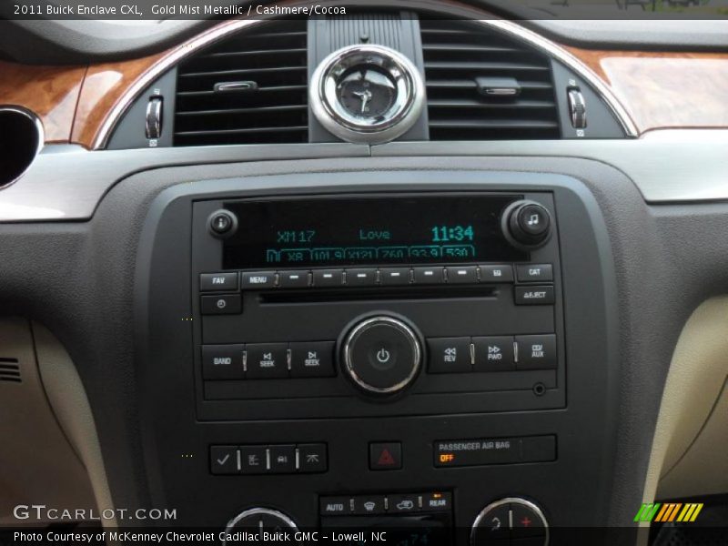 Gold Mist Metallic / Cashmere/Cocoa 2011 Buick Enclave CXL