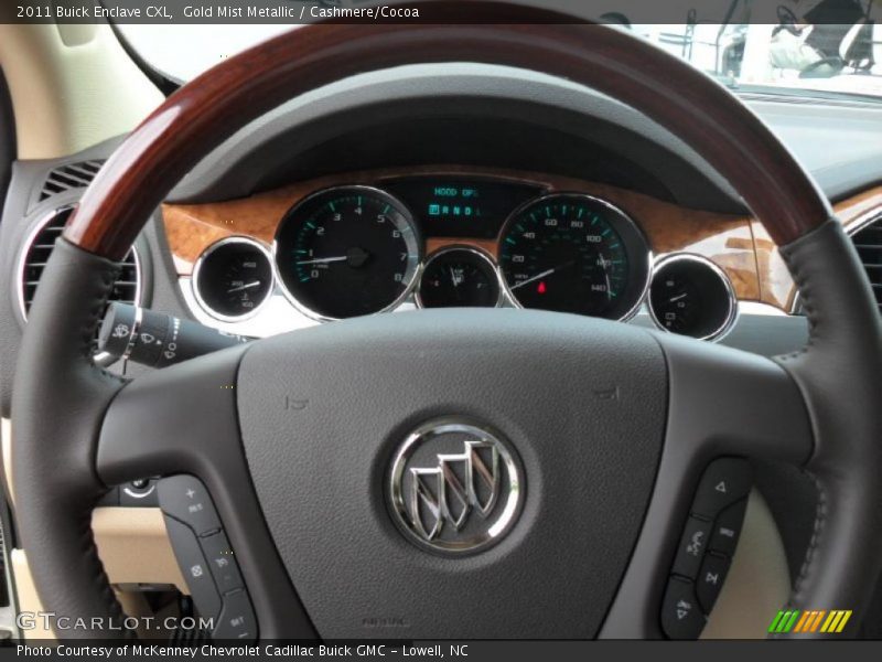 Gold Mist Metallic / Cashmere/Cocoa 2011 Buick Enclave CXL