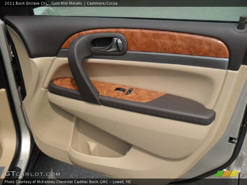 Gold Mist Metallic / Cashmere/Cocoa 2011 Buick Enclave CXL