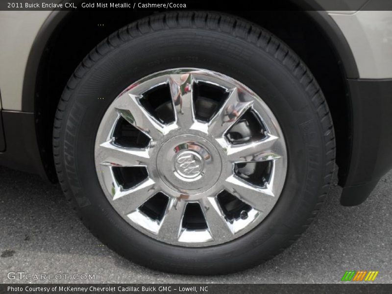 Gold Mist Metallic / Cashmere/Cocoa 2011 Buick Enclave CXL