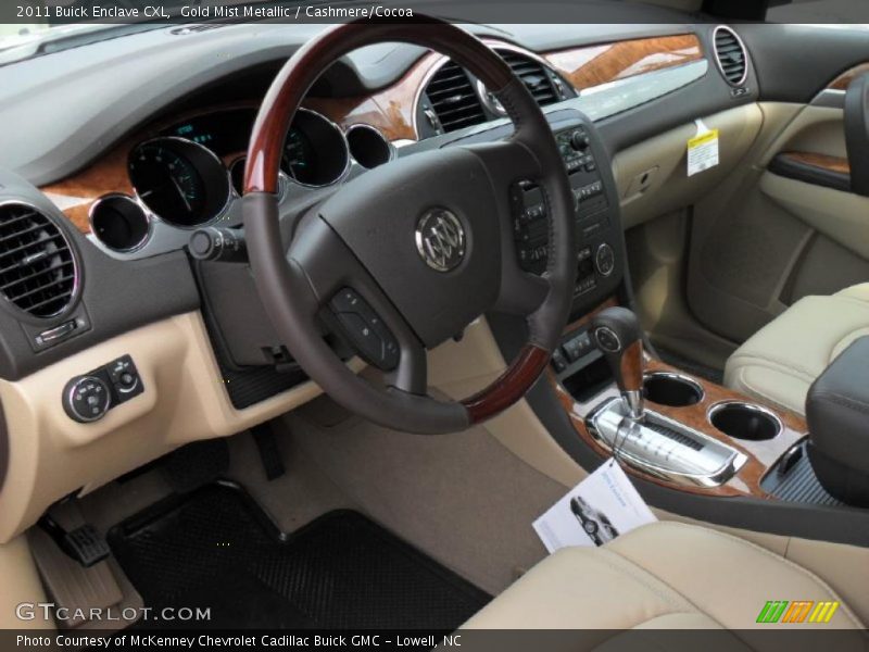 Gold Mist Metallic / Cashmere/Cocoa 2011 Buick Enclave CXL