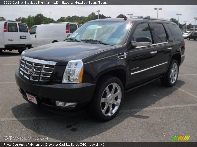Black Ice Metallic / Ebony/Ebony 2011 Cadillac Escalade Premium AWD