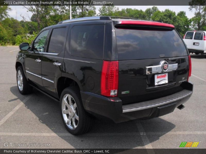 Black Ice Metallic / Ebony/Ebony 2011 Cadillac Escalade Premium AWD