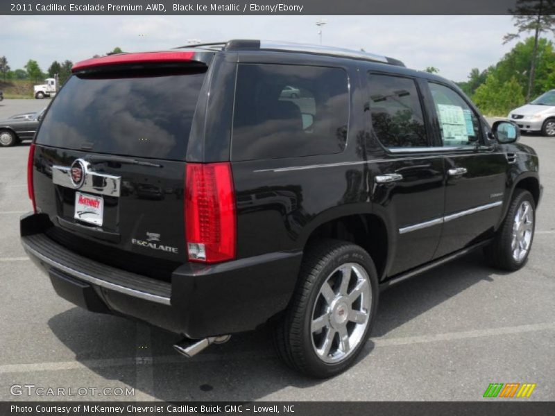 Black Ice Metallic / Ebony/Ebony 2011 Cadillac Escalade Premium AWD