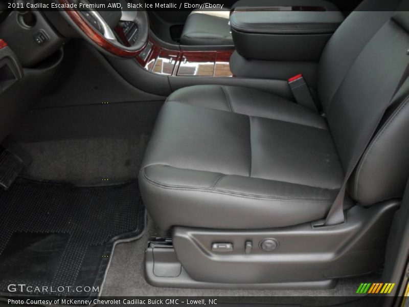 Black Ice Metallic / Ebony/Ebony 2011 Cadillac Escalade Premium AWD