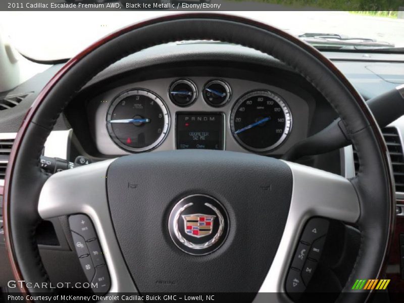 Black Ice Metallic / Ebony/Ebony 2011 Cadillac Escalade Premium AWD