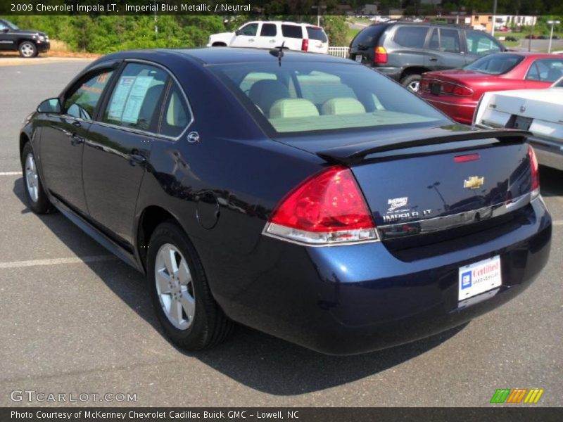 Imperial Blue Metallic / Neutral 2009 Chevrolet Impala LT