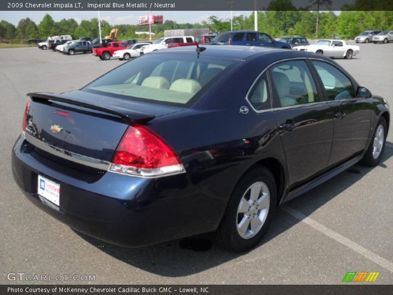 Imperial Blue Metallic / Neutral 2009 Chevrolet Impala LT