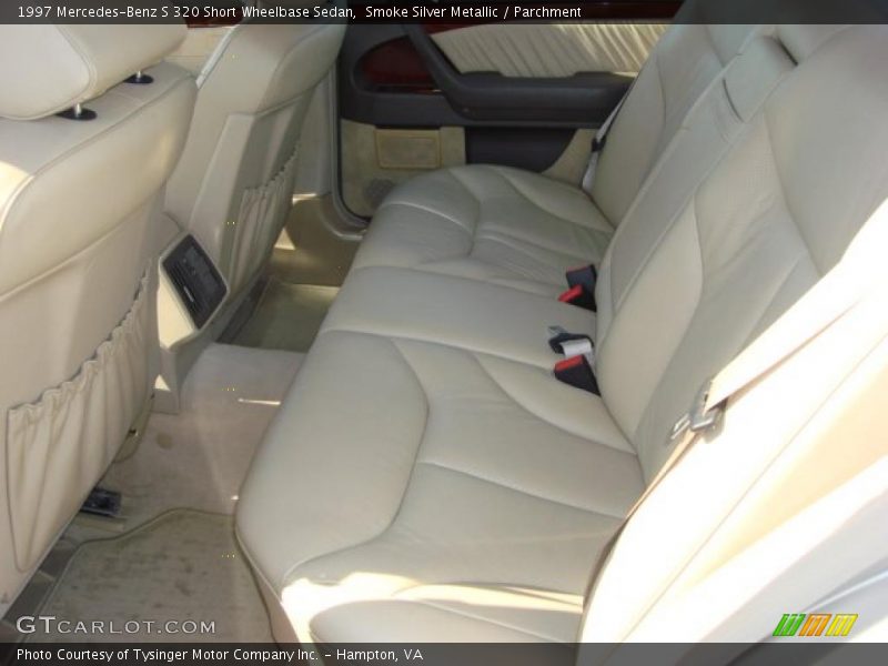 Smoke Silver Metallic / Parchment 1997 Mercedes-Benz S 320 Short Wheelbase Sedan