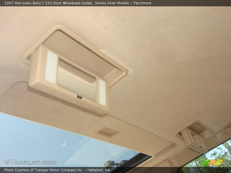 Smoke Silver Metallic / Parchment 1997 Mercedes-Benz S 320 Short Wheelbase Sedan