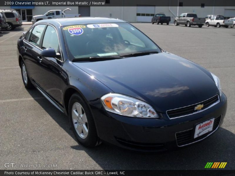 Imperial Blue Metallic / Neutral 2009 Chevrolet Impala LT