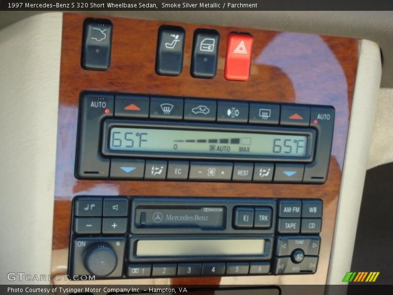 Smoke Silver Metallic / Parchment 1997 Mercedes-Benz S 320 Short Wheelbase Sedan