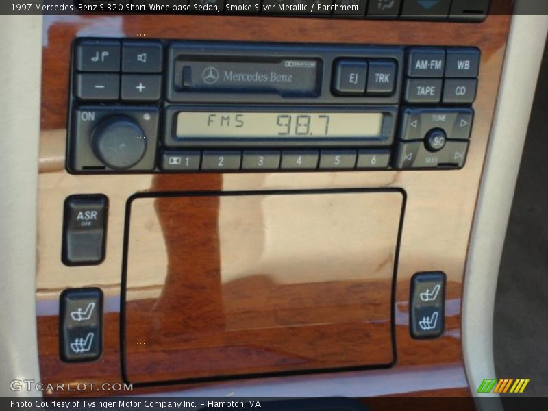 Smoke Silver Metallic / Parchment 1997 Mercedes-Benz S 320 Short Wheelbase Sedan