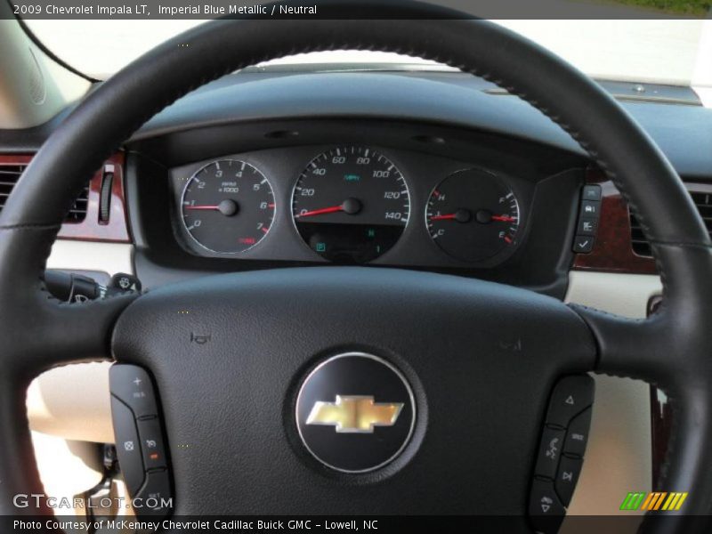 Imperial Blue Metallic / Neutral 2009 Chevrolet Impala LT