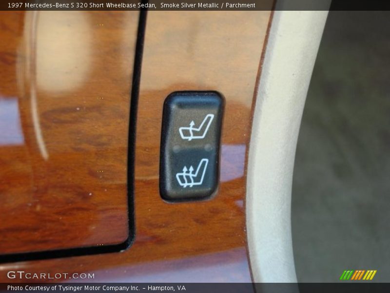 Smoke Silver Metallic / Parchment 1997 Mercedes-Benz S 320 Short Wheelbase Sedan