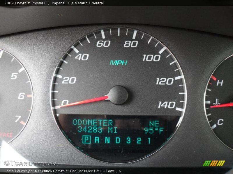 Imperial Blue Metallic / Neutral 2009 Chevrolet Impala LT