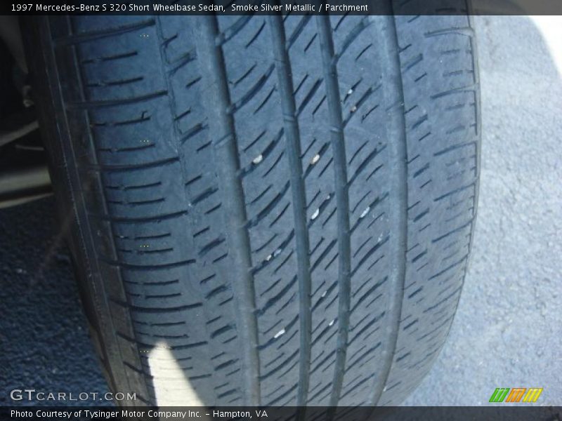 Smoke Silver Metallic / Parchment 1997 Mercedes-Benz S 320 Short Wheelbase Sedan