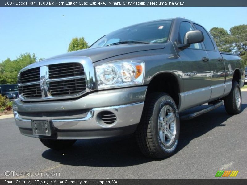 Mineral Gray Metallic / Medium Slate Gray 2007 Dodge Ram 1500 Big Horn Edition Quad Cab 4x4