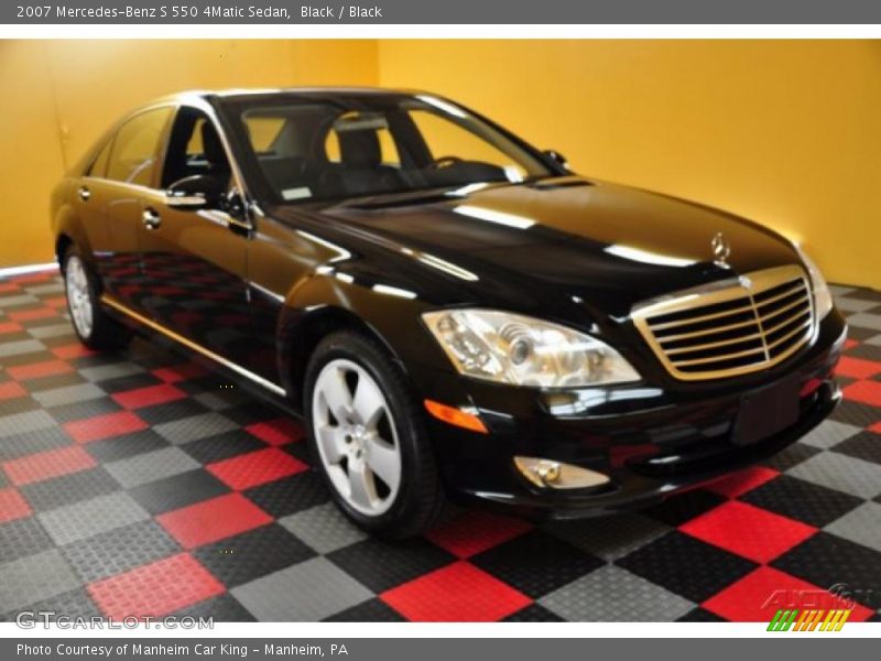 Black / Black 2007 Mercedes-Benz S 550 4Matic Sedan