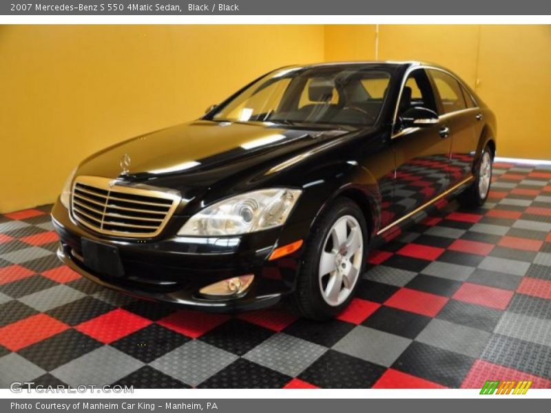 Black / Black 2007 Mercedes-Benz S 550 4Matic Sedan
