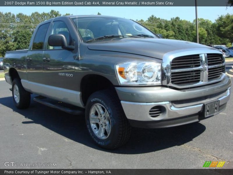 Mineral Gray Metallic / Medium Slate Gray 2007 Dodge Ram 1500 Big Horn Edition Quad Cab 4x4