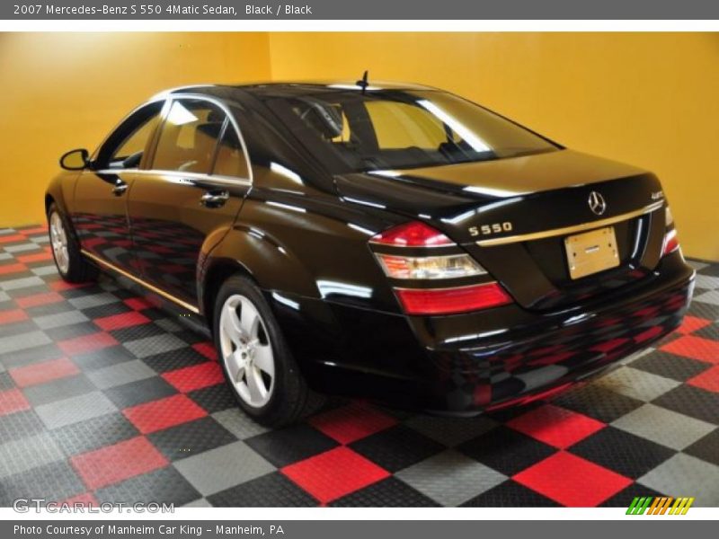 Black / Black 2007 Mercedes-Benz S 550 4Matic Sedan