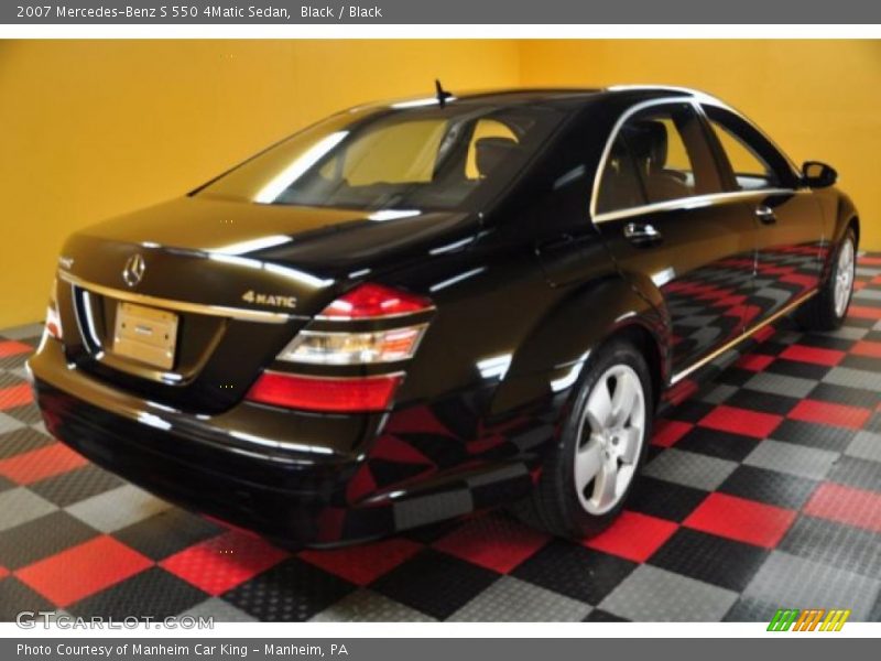 Black / Black 2007 Mercedes-Benz S 550 4Matic Sedan