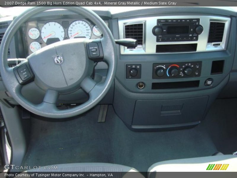 Mineral Gray Metallic / Medium Slate Gray 2007 Dodge Ram 1500 Big Horn Edition Quad Cab 4x4