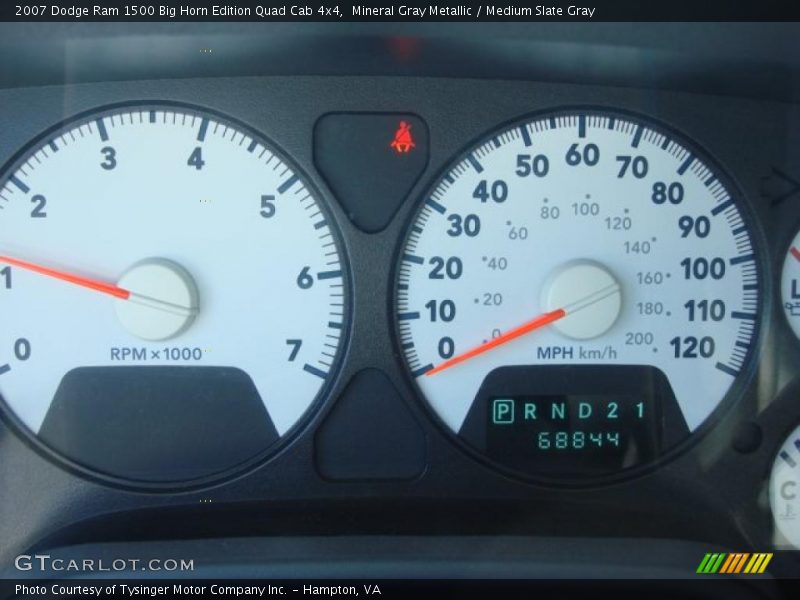 Mineral Gray Metallic / Medium Slate Gray 2007 Dodge Ram 1500 Big Horn Edition Quad Cab 4x4