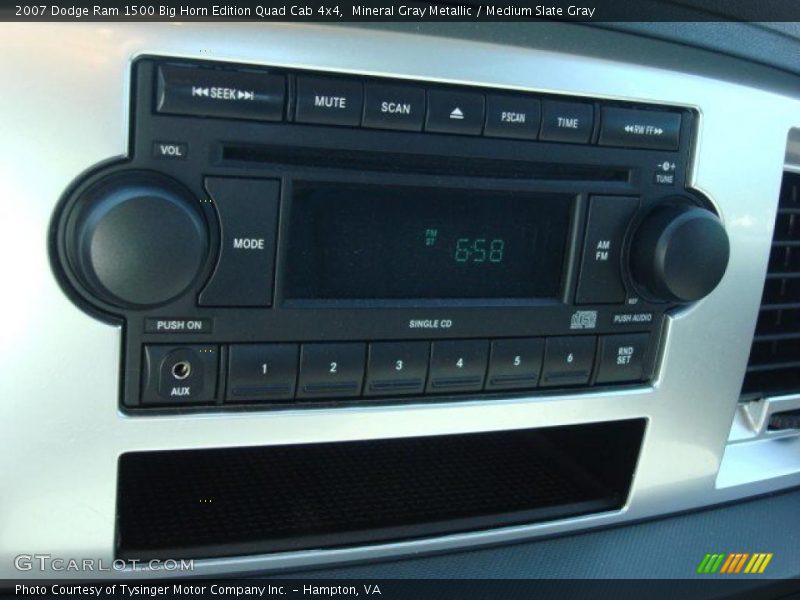 Mineral Gray Metallic / Medium Slate Gray 2007 Dodge Ram 1500 Big Horn Edition Quad Cab 4x4