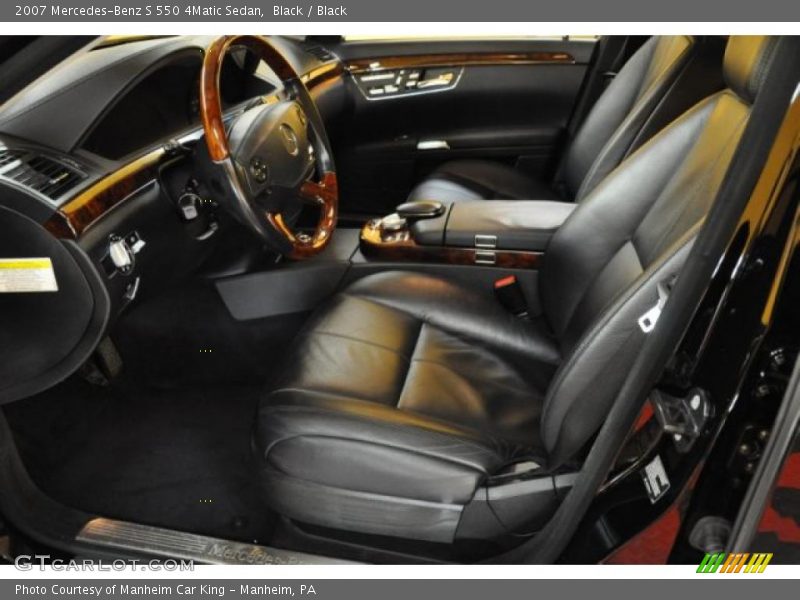 Black / Black 2007 Mercedes-Benz S 550 4Matic Sedan