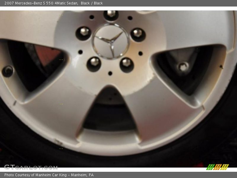 Black / Black 2007 Mercedes-Benz S 550 4Matic Sedan