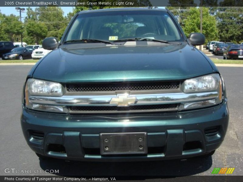 Emerald Jewel Green Metallic / Light Gray 2005 Chevrolet TrailBlazer LS