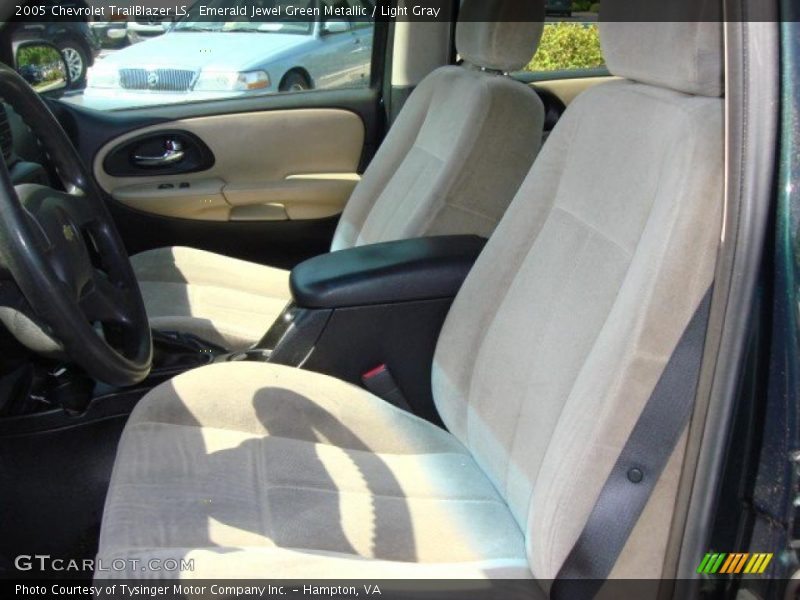 Emerald Jewel Green Metallic / Light Gray 2005 Chevrolet TrailBlazer LS