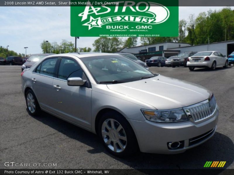 Silver Birch Metallic / Dark Charcoal 2008 Lincoln MKZ AWD Sedan