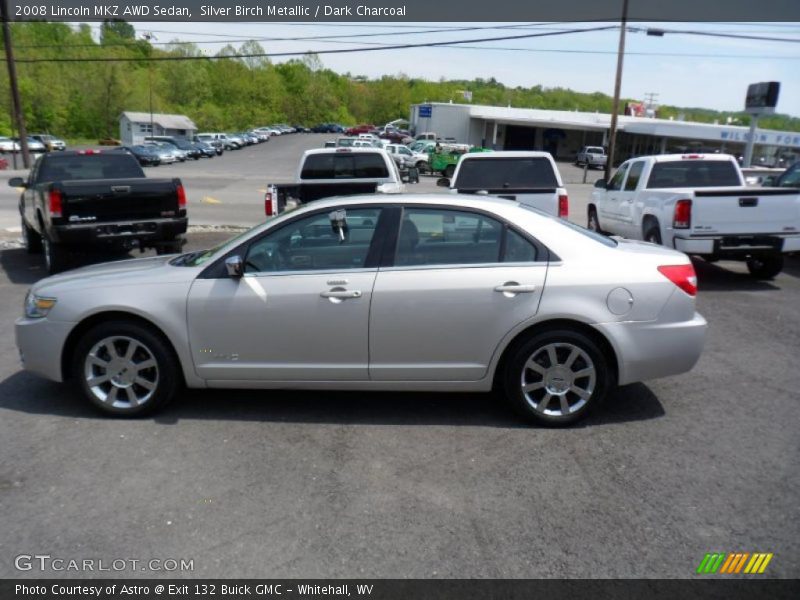 Silver Birch Metallic / Dark Charcoal 2008 Lincoln MKZ AWD Sedan