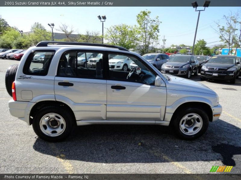 Silky Silver Metallic / Gray 2001 Suzuki Grand Vitara JLX 4x4