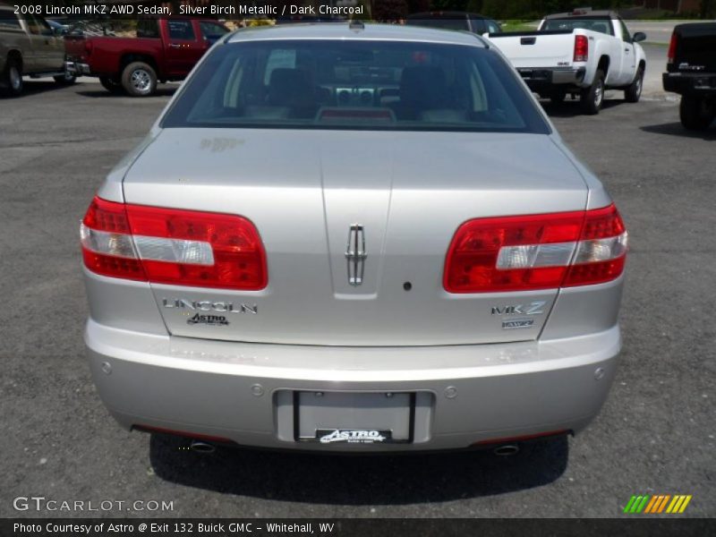 Silver Birch Metallic / Dark Charcoal 2008 Lincoln MKZ AWD Sedan