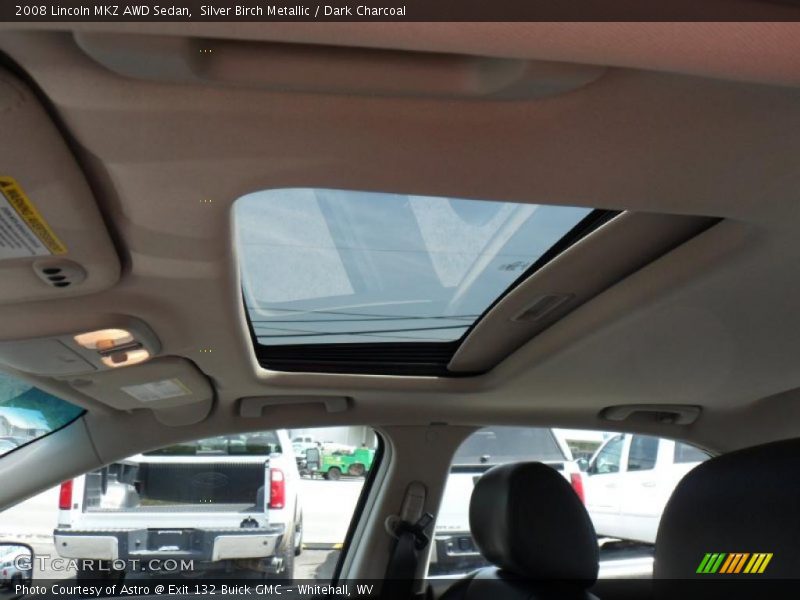 Silver Birch Metallic / Dark Charcoal 2008 Lincoln MKZ AWD Sedan