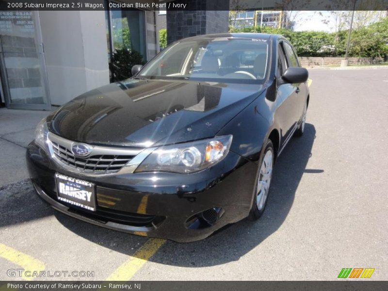 Obsidian Black Pearl / Ivory 2008 Subaru Impreza 2.5i Wagon