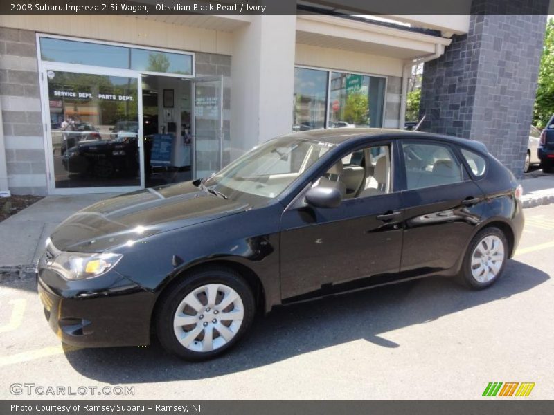 Obsidian Black Pearl / Ivory 2008 Subaru Impreza 2.5i Wagon