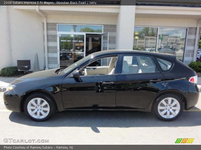 Obsidian Black Pearl / Ivory 2008 Subaru Impreza 2.5i Wagon