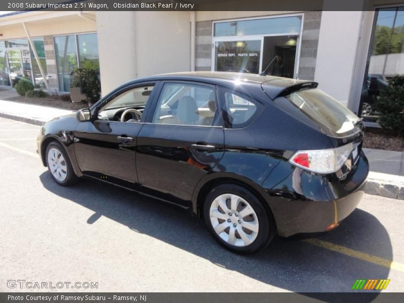 Obsidian Black Pearl / Ivory 2008 Subaru Impreza 2.5i Wagon