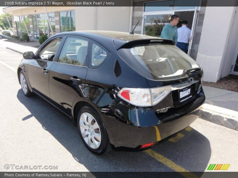 Obsidian Black Pearl / Ivory 2008 Subaru Impreza 2.5i Wagon